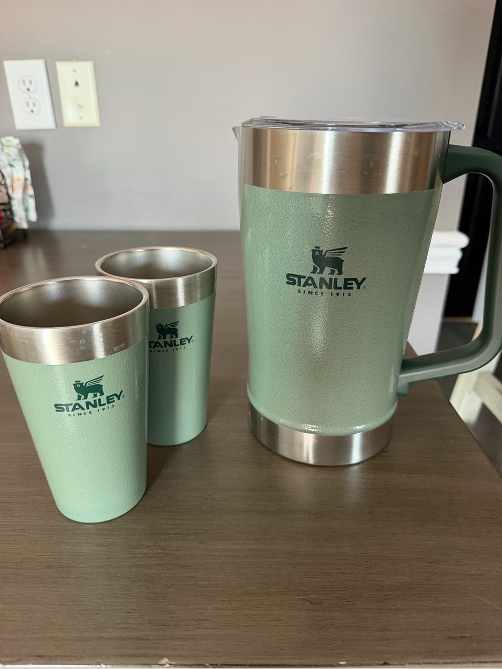 Stanley Mint Green Insulated Pitcher with Matching Tumblers